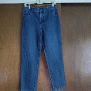 Ladies Classic Straight-Leg Jeans - Medium Blue Amanda Style